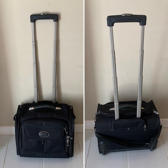 VTG Eddie Bauer 19” Carry On Wheeled Executive Luggage Briefcase Weekender Y2K - Picture 1 of 8